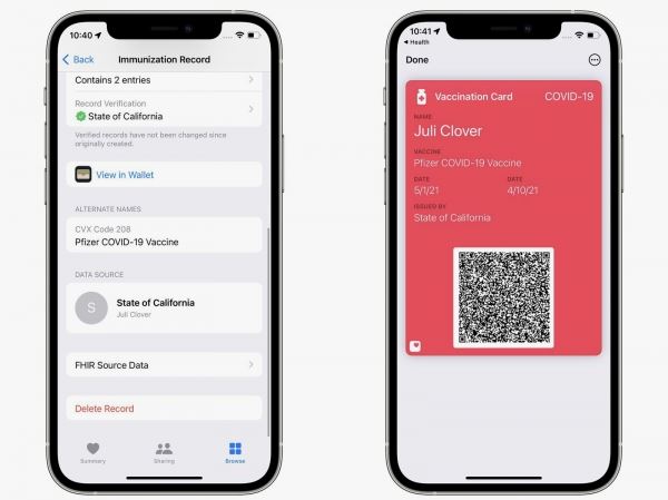 В iOS 15.1 можно добавить сертификат о вакцинации прямо в Wallet